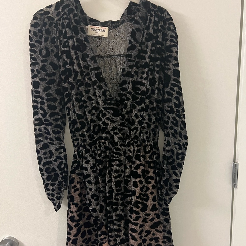 Zadig & Voltaire Leopard Mini Dress